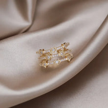 Load image into Gallery viewer, Luxury zircon multi-layer pentagram open ring elegant women&#39;s daily work accessories