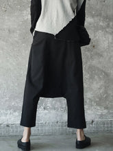 Load image into Gallery viewer, Fabiogoo High Elastic Waist Black Knitting Long Cross Pants New Loose Fit