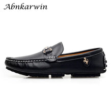 Charger l&#39;image dans la galerie, Loafers Men Leather Casual Slip-on Shoes Spring Summer Luxury Shoes Fashion Moccasin Shoe Male Mocassin Homme Plus Big Size 48