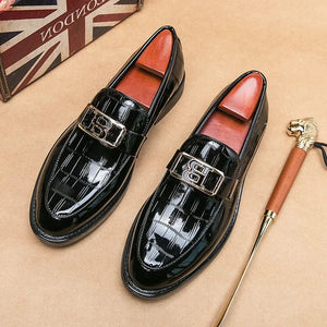 Men Patent Leather Slip-On Men footwear