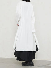 Laden Sie das Bild in den Galerie-Viewer, Long  Blouse New Lapel Long Sleeve Loose Fit Shirt