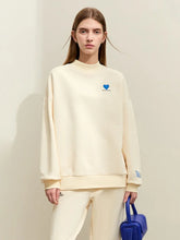Cargar imagen en el visor de la galería, Sporty Color Collision Embroidery Sweater Casual Pants Female Padded Separately