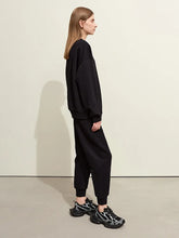 Cargar imagen en el visor de la galería, Sporty Color Collision Embroidery Sweater Casual Pants Female Padded Separately