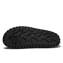 Cargar imagen en el visor de la galería, Fashion Men&#39;s Sandals Woven Mesh Flip Flops Men Slippers Home Sandals Leather Print