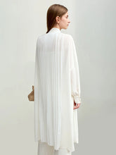 Charger l&#39;image dans la galerie, Minimalism Chiffon Dress Organ Pleats Stand-up Collar Loose Long-sleeved Long