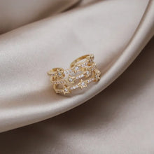 Load image into Gallery viewer, Luxury zircon multi-layer pentagram open ring elegant women&#39;s daily work accessories