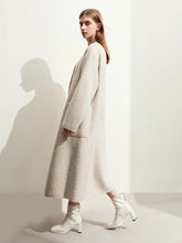 Load image into Gallery viewer, Woolen Coat Long Warm Stand Collar Double-sided