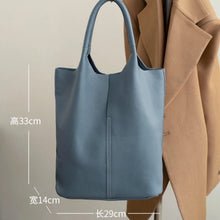 Cargar imagen en el visor de la galería, Luxury woman tote bag genuine cow leather shoulder handbags