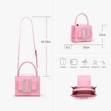 Charger l&#39;image dans la galerie, EVENING HANDBAG SHOULDER BOXY BAG CASUAL PURSE LUXURY BRAND DESIGNER LEATHER