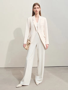 Slim Waisted Mid-length Lapel With Belt Coat