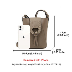 Light  Crossbody Bag High Quality Small  Split Leather bag