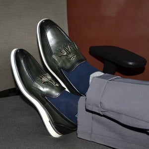 Slip-on leather Men's footwear