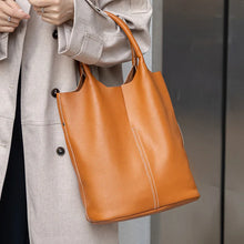 Cargar imagen en el visor de la galería, Luxury woman tote bag genuine cow leather shoulder handbags