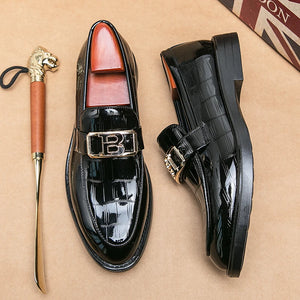 Men Patent Leather Slip-On Men footwear