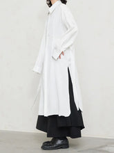 Laden Sie das Bild in den Galerie-Viewer, Long  Blouse New Lapel Long Sleeve Loose Fit Shirt