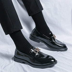 Men Patent Leather Slip-On Men footwear