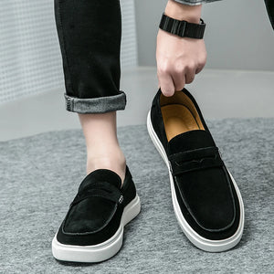 Solid Brown Slip-On  Sneakers for Men footwear