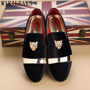 Italian Luxury Brand Mens  Shoes Loafers Business Formal Shoes