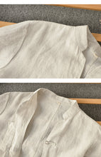 Charger l&#39;image dans la galerie, Samo Zaen Linen Shirt Chinese-style Loose Men