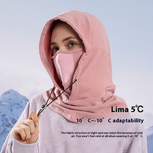 Charger l&#39;image dans la galerie, Winter Thermal Fleece Scarf Ski Face Mask Neck Warmer Hood Hat Windproof Cold Warm Riding Cap Sports Outdoor