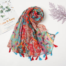 Charger l&#39;image dans la galerie, Retro Patchwork Bohemian Printed Cashew Scarf