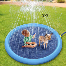 Cargar imagen en el visor de la galería, Non-Slip Splash Pad For Kids And Pet Dog Pool Summer Outdoor Water Toys Fun Backyard Fountain Play Mat