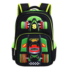 Cargar imagen en el visor de la galería, Three Dimensional Car Boys Primary School Trolley  Back to School kids bag