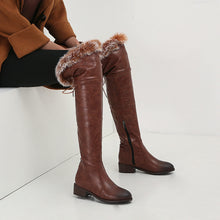 Cargar imagen en el visor de la galería, Women&#39;s High Thick Leather Over Knee Boots