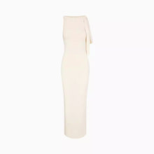 Charger l&#39;image dans la galerie, Flat Shoulder Asymmetric Ribbon Dress Slim-fit Sexy Sheath Dress