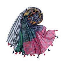 Charger l&#39;image dans la galerie, Retro Patchwork Bohemian Printed Cashew Scarf