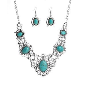 Alloy High-end Temperament Earring Necklace Set for occasions