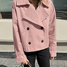 Load image into Gallery viewer, Retro Trench Double Breasted Coat