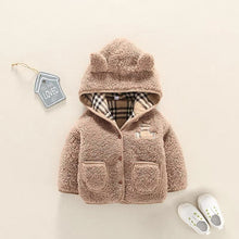 Laden Sie das Bild in den Galerie-Viewer, Lamb Cashmere Thickened Coat Girl&#39;s Cotton-padded Jacket