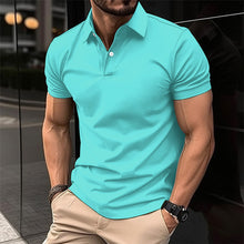 Load image into Gallery viewer, Samo Zaen Polo Shirt Men Solid Color Button Lapel Button Top