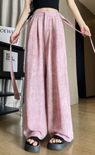 Laden Sie das Bild in den Galerie-Viewer, Ice Silk Tie-dyed Linen High-waisted Wide-leg Pants