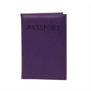 Passport Cover Pu Leather Document Folder