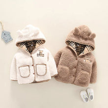 Laden Sie das Bild in den Galerie-Viewer, Lamb Cashmere Thickened Coat Girl&#39;s Cotton-padded Jacket