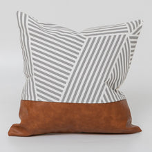 Cargar imagen en el visor de la galería, Light Luxury Bohemian Leather And Cotton Sofa Cushion Cover Car Pillow Cover