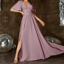 Load image into Gallery viewer, Mature Elegant High-end Long V-neck Dress
