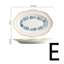 Charger l&#39;image dans la galerie, Ceramic Tableware Lace Bowl And Plate Combination