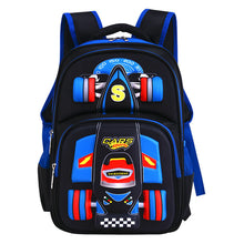 Cargar imagen en el visor de la galería, Three Dimensional Car Boys Primary School Trolley  Back to School kids bag