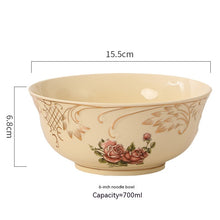 Charger l&#39;image dans la galerie, European-style Ceramic Tableware Household Rice Bowl Soup Dish &amp; Plate Fruit Plate