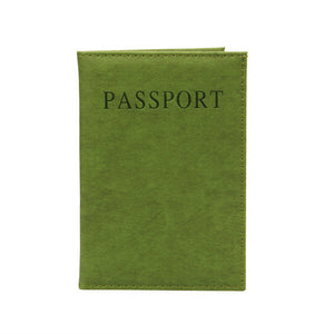 Passport Cover Pu Leather Document Folder