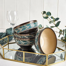 Charger l&#39;image dans la galerie, European Style Embossed Bowl And Plate Ceramic Tableware Set