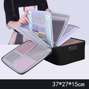 Credential Storage Bag Office Large-Capacity Multi-Function File Bill Folder