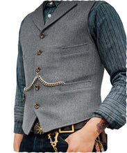 Cargar imagen en el visor de la galería, Men&#39;s Vest Wedding Groom Best Man Vest