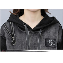 Load image into Gallery viewer, Women&#39;s Hooded Long Sleeve Two-piece Suit