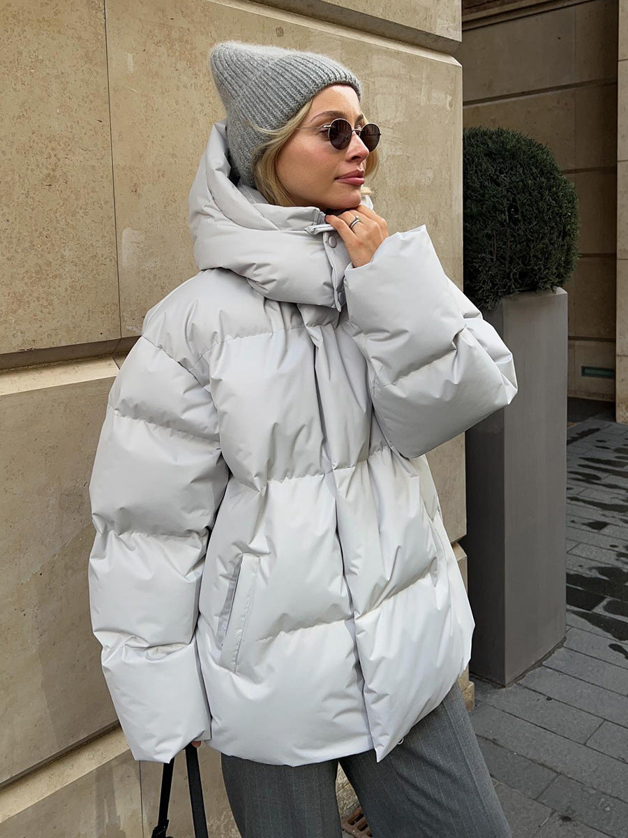 Cotton Padded Jacket Female Loose Cotton Coat Baggy Coat