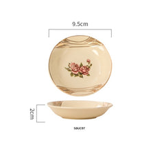 Charger l&#39;image dans la galerie, European-style Ceramic Tableware Household Rice Bowl Soup Dish &amp; Plate Fruit Plate