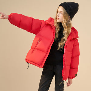 Winter New Children's Clothing, Down Jacket Thickened Black Gold Coat